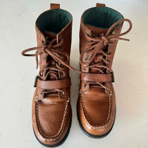 Polo by Ralph Lauren Ranger HI II Boot in tan tumbled leather Size: 6